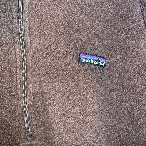 Patagonia Brown Quarter-Zip Fleece Sweatshirt - Picture 4 of 5